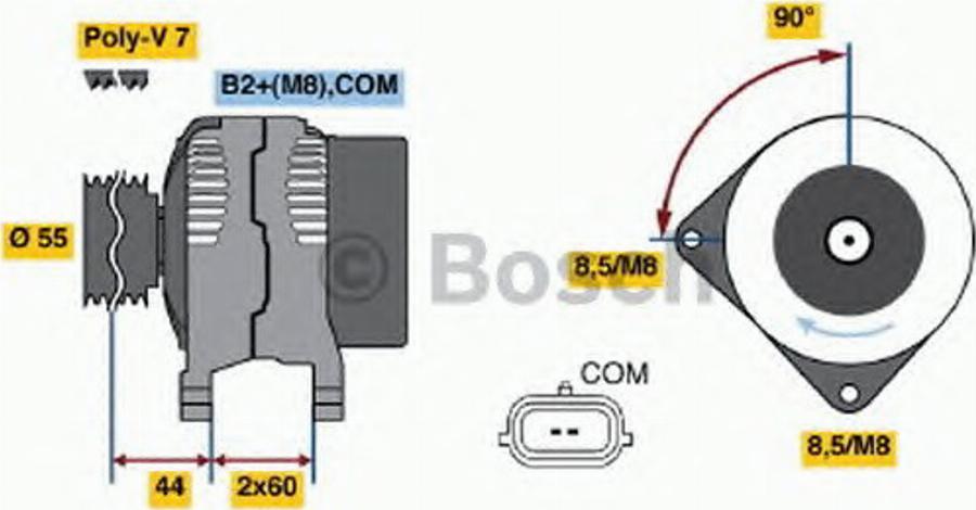 BOSCH 0 124 325 139 - Laturi inparts.fi