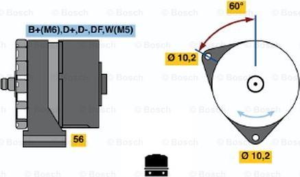 BOSCH 0 120 450 015 - Laturi inparts.fi