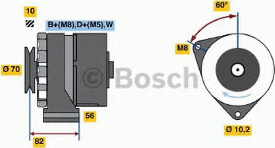 BOSCH 0 120 469 991 - Laturi inparts.fi