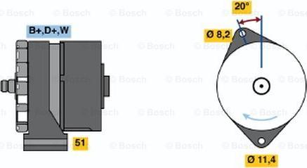 BOSCH 0 120 469 523 - Laturi inparts.fi