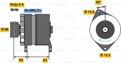 BOSCH 0 120 469 034 - Laturi inparts.fi