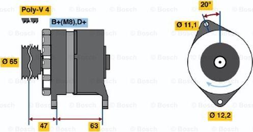 BOSCH 0 120 469 035 - Laturi inparts.fi