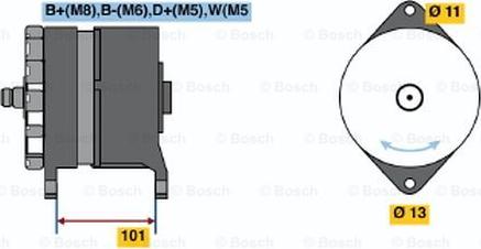 BOSCH 0 120 469 033 - Laturi inparts.fi