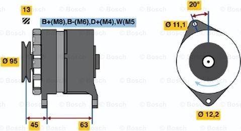 BOSCH 0 120 469 037 - Laturi inparts.fi