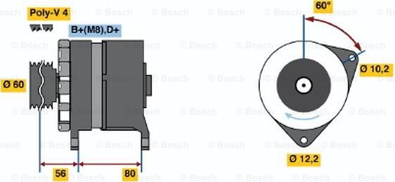 BOSCH 0 120 469 029 - Laturi inparts.fi