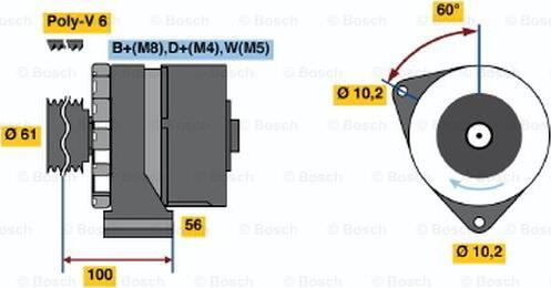 BOSCH 0 120 469 853 - Laturi inparts.fi