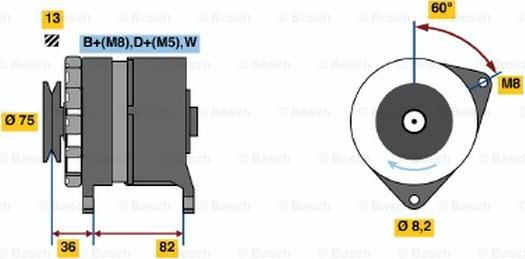 BOSCH 0 120 469 781 - Laturi inparts.fi