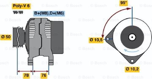 BOSCH 0 120 485 048 - Laturi inparts.fi