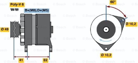 BOSCH 0 120 468 005 - Laturi inparts.fi