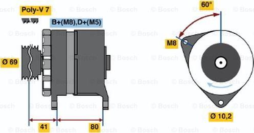 BOSCH 0 120 468 024 - Laturi inparts.fi