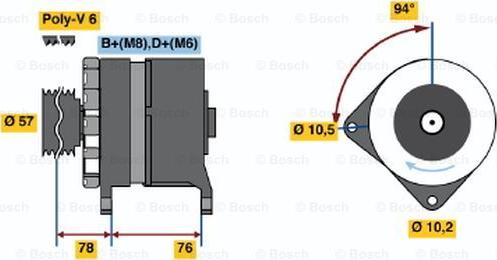 BOSCH 0 120 468 105 - Laturi inparts.fi