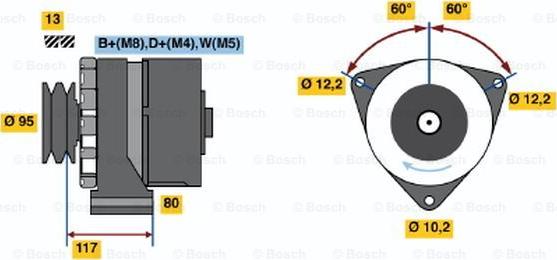 BOSCH 0 120 468 113 - Laturi inparts.fi