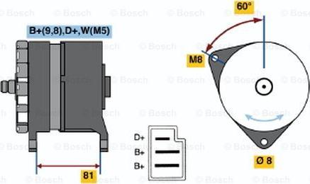 BOSCH 0 120 489 090 - Laturi inparts.fi