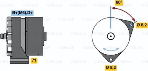 BOSCH 0 120 489 065 - Laturi inparts.fi