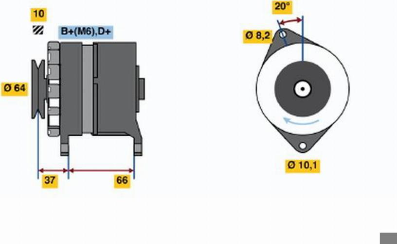 BOSCH 0 120 489 190 - Laturi inparts.fi