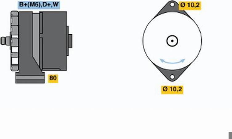 BOSCH 0120489192 - Laturi inparts.fi