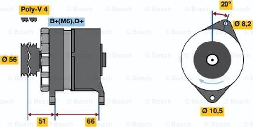 BOSCH 0 120 488 215 - Laturi inparts.fi