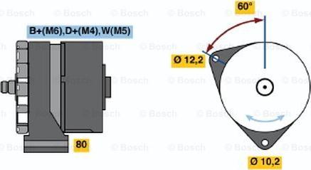 BOSCH 0 986 031 450 - Laturi inparts.fi