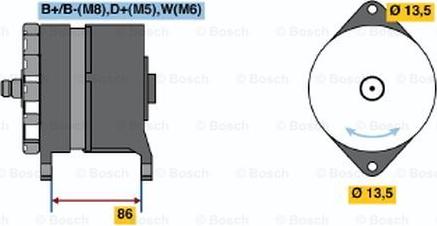 BOSCH 0 120 689 516 - Laturi inparts.fi