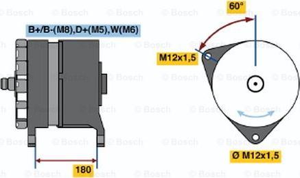 BOSCH 0 120 689 551 - Laturi inparts.fi