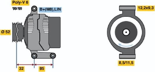 BOSCH 0 121 715 032 - Laturi inparts.fi