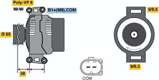 BOSCH 0 121 715 022 - Laturi inparts.fi