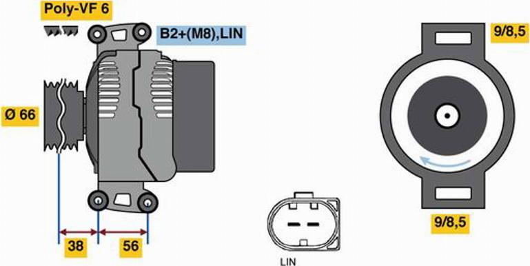 BOSCH 0 121 715 078 - Laturi inparts.fi