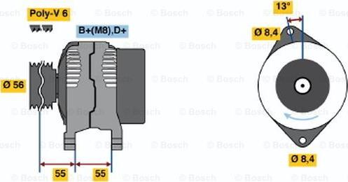 BOSCH 0 986 039 170 - Laturi inparts.fi