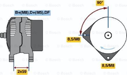 BOSCH 0 123 515 009 - Laturi inparts.fi