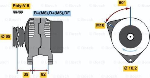 BOSCH 0 986 039 690 - Laturi inparts.fi