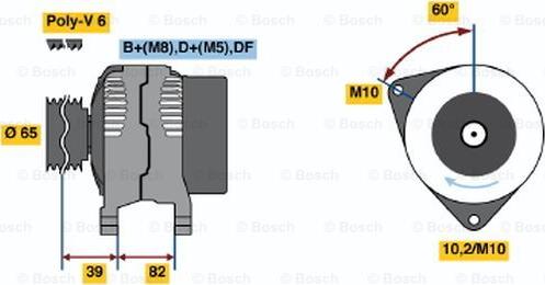 BOSCH 0 123 515 024 - Laturi inparts.fi