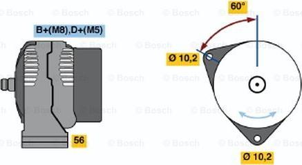 BOSCH 0 986 043 130 - Laturi inparts.fi