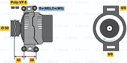 BOSCH 0 123 510 082 - Laturi inparts.fi