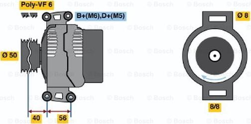 BOSCH 0 123 510 107 - Laturi inparts.fi