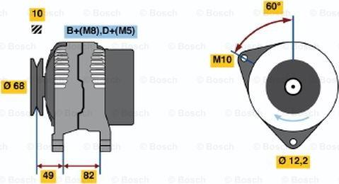 BOSCH 0 123 315 500 - Laturi inparts.fi