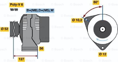 BOSCH 0 123 310 041 - Laturi inparts.fi