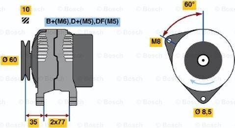 BOSCH 0 123 310 048 - Laturi inparts.fi