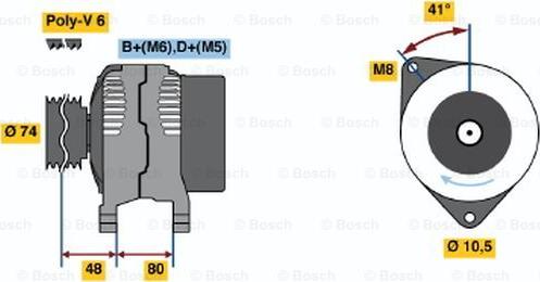 BOSCH 0 123 310 016 - Laturi inparts.fi