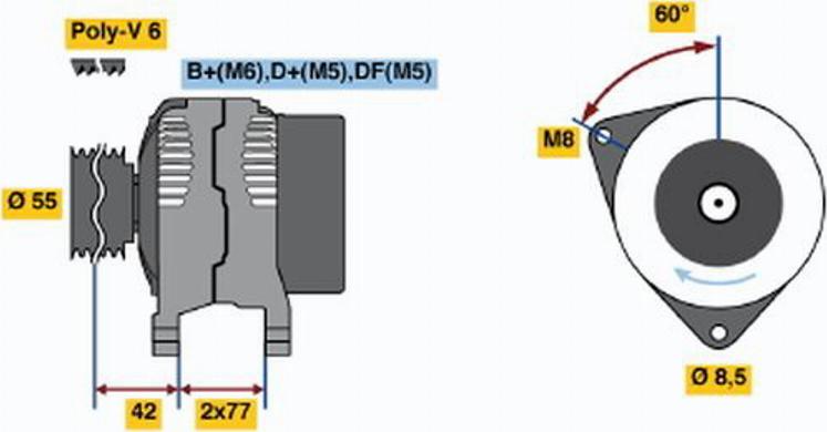 BOSCH 0 123 310 023 - Laturi inparts.fi