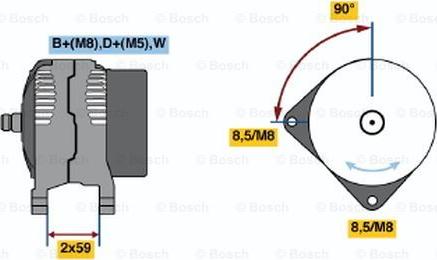 BOSCH 0 123 320 048 - Laturi inparts.fi