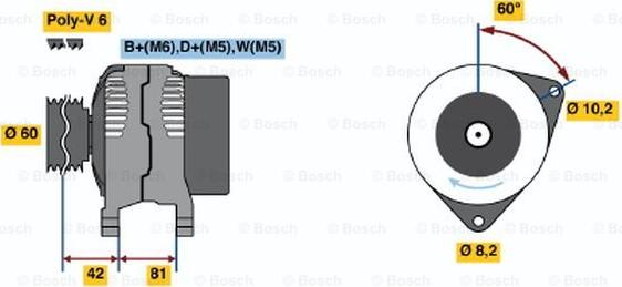 BOSCH 0 986 038 660 - Laturi inparts.fi