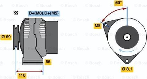 BOSCH 0 123 320 026 - Laturi inparts.fi