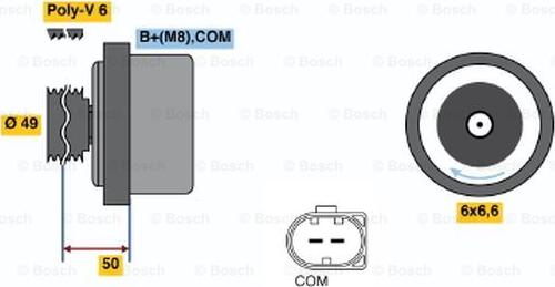 BOSCH 0 122 0AA 160 - Laturi inparts.fi