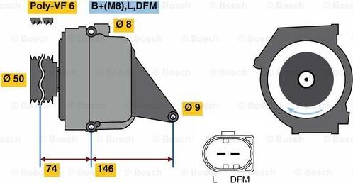 BOSCH 0 122 0AA 3R0 - Laturi inparts.fi