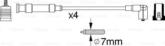 BOSCH 0 356 912 842 - Sytytysjohtosarja inparts.fi