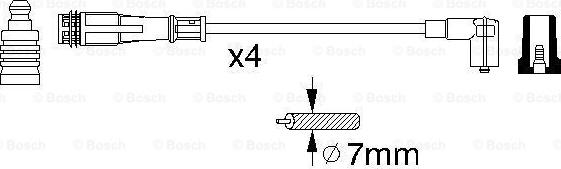 BOSCH 0 356 912 881 - Sytytysjohtosarja inparts.fi