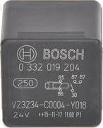 BOSCH 0 332 019 204 - Rele, työvirta inparts.fi