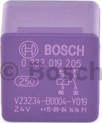 BOSCH 0 332 019 205 - Rele, työvirta inparts.fi