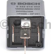 BOSCH 0 332 015 002 - Rele, työvirta inparts.fi