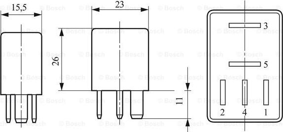 BOSCH 0 332 011 007 - Vilkkurele inparts.fi